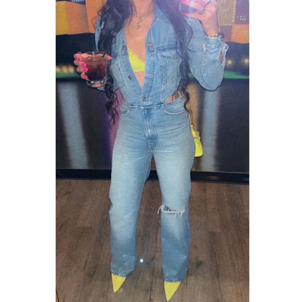 Zara denim jumpsuit